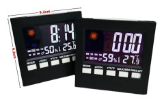Radio Controlled Alarm Clock Travel Alarm Clock Thermometer Meteorological Electronic Alarm Clock