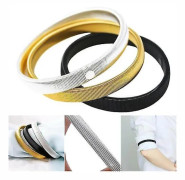 3 st Herrskjorta ärmhållare för damer Armband Båge Elastiskt armband i metall
