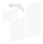 1000 st 0,2 ml centrifugrör med rund botten och fastsatta lock, klarvit, för laboratoriebruk