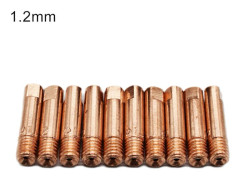 10 st Röd Koppar 15AK MIG Svetspistol M6 0.6/0.8/1.0/1.2mm Kontakttips Munstycke