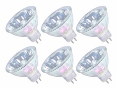 Dimmable Halogen Bulb MR16 12V 35W GU5.3 Spotlight 36° Beam Angle Warm White 4000 Hours Long Lifespan 6-pack
