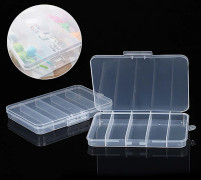 Transparent Förvaringslåda för Barn Gafflar Organizer Plastförvaringslåda 1ST
