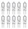Halogenlampor G4 20W 12V, varmvit 2800K, dimbar transparent kapsel 10 (bt)