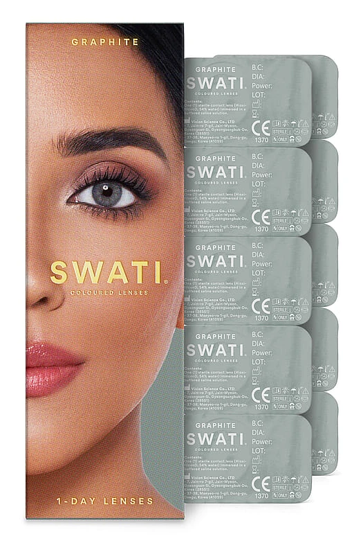 Coloured Lenses Graphite 1-Day Lenses