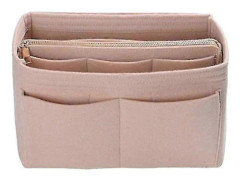 2025 Ny Multi Pocket Filt Handväska Organizer Insats Förvaring Tote Shaper Väska|Kosmetikväskor &