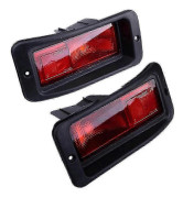/EA/2 x Bakre stötfångarreflektorlampa Bakljus för Pajero Montero Pajero Sport 1999-2008