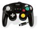 Freaks And Geeks Black Wii/GC Controller with Turbo and Slow Function - Wired Controller - Nintendo Wii U