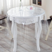 PVC Vinyl Dukskydd i Rund 90cm (Klar 0.25 mm)