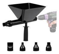 Portabel Elektrisk Fogpistol med 4 Munstycken, Elektrisk Cementpistol, Ingen Elektrisk Borrmaskin, Fogmaskin för Fogmassa i Stenmurar och Golv