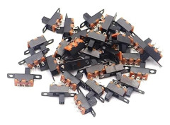 100st Micro Mini Vippströmbrytare Skjutreglage Hög Knopp