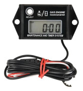 LCD Digital Varvräknare Bensinmotor RPM/Timräknare Återställbar RPM-testare Passar för 2/4-taktsmotorcykel W-Perfet