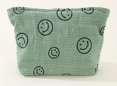 Smiley Face Kosmetikväskor i Manchester för Kvinnor Rese Sminkorganisatör Grön