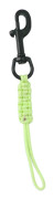 Handvävd dykband Anti Lost Strap Självlysande Undervattenssäkerhetsrep BCD-utrustning med 316 rostfritt stål snabbspänne Självlysande grön