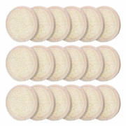 18 stycken exfoliating loofah ansiktsskrubb, dusch loofah tvättverktyg, svampborste