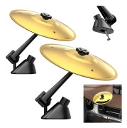 OBOSOE 1/2-Pack Cymbal Bildekoration – Metall Crash Cymbal för Bilens Luftventil, Rolig Musikpryl och Present