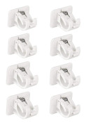 8 st självhäftande gardinstångsfästen, draperihållare, fästbeslag, väggmonterade gardinstångsfästen, handduk