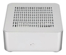 Aluminiumchassi Litet stationärt datorfodral PSU HTPC Mini-ITX PC-fodral 2 USB 3.0-portar