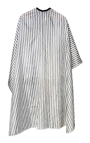 Professionell Barber Cape med Justerbart Clip Snap-lås Hårklippningskappa Frisörkappa Salongkappa