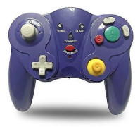 2.4G Trådlös Handkontroll för GameCube NGC Lila