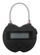Smart Tidlås med LCD-Display, USB Laddningsbart Temporärt Timer Hänglås för Resa - YNP