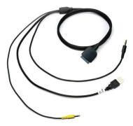 Kabel jack iPod - Kenwood - USB - Svart - Anslutning bilradio - Kompatibel med iPod