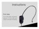Bärbart trådlöst FM-mikrofonheadset för reseguider, lärare, möten och föreläsningar