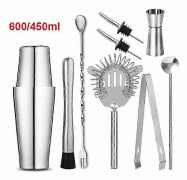 Professionell Cocktail Shaker Set i Rostfritt Stål för Bartending, 550ML/750ML Bar Blandningsverktyg för Dryckesentusiaster