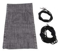 Textilene Material, Elastisk Bungee Snöre Anti-Gravity Stol Tyg Ersättningskit För String Loungestolar, Enkel Reparation & Resevänlig (160X43Cm,
