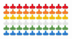 Flerfärgade kabelmärken - 60-pack trådetiketter för organisering
