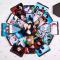 Explosionsbox, Presentbox - Hexagon Svart