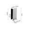 Shower Hook, Towel Holder for Glass Shower Wall, Double-Sided with Sponge Pad, Stainless Steel Shower Wall Hook for Glass Bathroom Door 5-12 mm