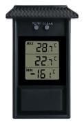 Växthusplanteringstermometer, svart