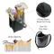 Black Waterproof Travel Makeup Brush Holder, Semi-circular Trans