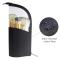 Black Waterproof Travel Makeup Brush Holder, Semi-circular Trans