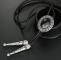 Bolo tie, handgjord rund western cowboy bolo slips svart