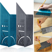 3D Gehrungsvinkel 3D Träbearbetning Vinkelmätverktyg Träbearbetning Fyrkant Storleksmätlinjal 45/90 Grader 3D Spikvinkel