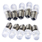 10 st E10 12V LED-spotlampor Varmvit
