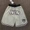 Sommar Stretch Mellanhög Midja Bekväma BKLYN Shorts Casual Shorts Grå 3XL