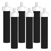 Vattenflaskfilter, Ersättning för BB06, Hårt Vattenflaskfilter, 6-pack SvartVit