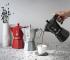 BIALETTI Moka Exclusive 6 koppar i rött