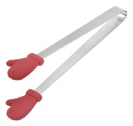 Kreativ liten silikonklämma med handtag i rostfritt stål och handformade silikontänger (C, One Size)