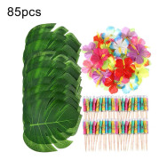 Naievear 85 st Hawaiian Tropiska Palmblad Hibiskus Paraply Cocktail Bar Party Dekor