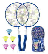 1 par badmintonracket för barn Badmintonset för barn Nylonlegering Lätt racket för barn, nybörjare, inomhus- och utomhusidrott
