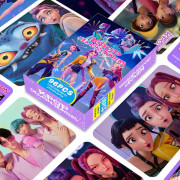 96 st KPOP Demon Hunters Fotoklistermärken & Lomo-kort, Anime Fan Merchandise Vykkortset