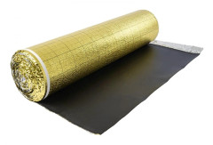 Golvunderlägg 18,6 m², Rulle 3 mm, Ångspärr och Ljudisolering, Guld-Färgad