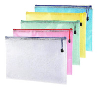 /EA/20-pack Zip-fickor A4 Nät Dokumentmapp Plastfickor Plånböcker Kontors- och Skolarkiveringspåsar