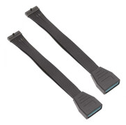 2st Moderkort Huvudkort Usb 3.0 20 Pin Hona Till Usb 3.0 20 Pin Hane Förlängningskabel-15cm