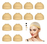 Beige Strumpbyxor Perukmössor för Kvinnor, 12 Stycken