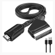 1 meter lång HDMI till SCART-kabel för direktanslutning och enkel konvertering