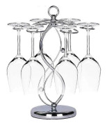Vinglashängare i rostfritt stål, elegant glastorkställ / vinglasställ / förvaring